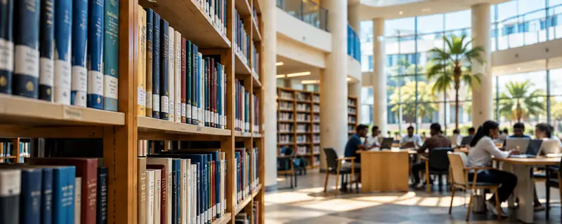 Illustration d’une bibliothèque universitaire